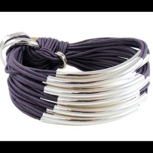 Gillian Julius Multi Tube Bracelet Silver